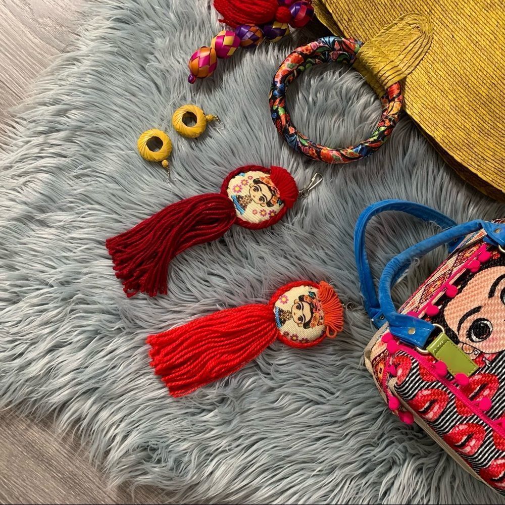 FRIDA KAHLO BAG KEY CHARMS